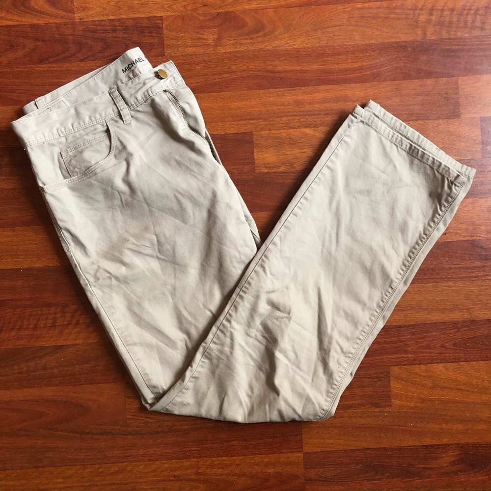 Michael kors pants Tan classic fit men’s Sz 34